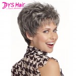 Short Wavy Pixie Cut Wigs For Black Women Heat Resistant Synthetic Wigs Female Wig Short Gray Wigs Lolita African American Hair