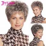 Short Wavy Pixie Cut Wigs For Black Women Heat Resistant Synthetic Wigs Female Wig Short Gray Wigs Lolita African American Hair