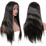 Silk Straight Lace Front Human Hair Wigs 250% Density Full Lace Human Hair Wigs For Black Women Brazilian Virgin Hair Wig