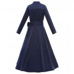 Sisjuly Vintage women autumn dress 1950s festa Dress half sleeve turn down collar A line elegant Party Dresses Vintage Dress