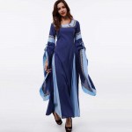 Sisjuly medieval dress light blue vintage style gothic dress floor length women cosplay dresses retro long medieval dress gown