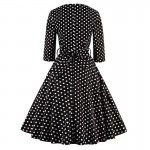 Sisjuly style vintage dress black polka dot party dresses a line 1950s retro rockabilly pin up dress vestido 2017 vintage dress