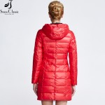 Snow Classic  Female Jacket 2016 Fashion Hooded Jacket Thick Long Jacket Parka Womens Quilted Coat close-out stock 14198