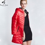 Snow Classic  Female Jacket 2016 Fashion Hooded Jacket Thick Long Jacket Parka Womens Quilted Coat close-out stock 14198