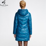 Snow Classic Female Winter Jacket 2016 Very Warm Winter Coats Hooded Jacket Parka Womens Quilted Coat close-out stock 14392