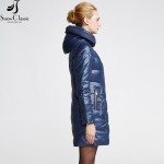 Snow Classic Female Winter Jacket 2016 Very Warm Winter Coats Hooded Jacket Parka Womens Quilted Coat close-out stock 14392