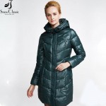 Snow Classic Female Winter Jacket 2016 Very Warm Winter Coats Hooded Jacket Parka Womens Quilted Coat close-out stock 14392