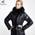 Snow Classic Women's Winter Jacket 2016  Plus Size 7xl down coat Real Fox Fur Collar Female Winter down Jacket  358