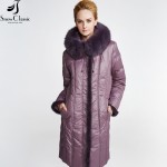 Snow Classic Women's Winter Jacket 2016  Plus Size 7xl down coat Real Fox Fur Collar Female Winter down Jacket  358