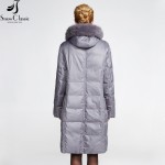 Snow Classic Women's Winter Jacket 2016 Coat Plus Size 6xl Jacket Real Fox Fur Collar Down Jacket close-out stock 12278a