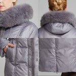 Snow Classic Women's Winter Jacket 2016 Coat Plus Size 6xl Jacket Real Fox Fur Collar Down Jacket close-out stock 12278a