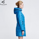 Snow Classic winter jacket women 2016 Fashion Padded Female Jacket Thick Long Jacket Parkas for Women 15147