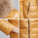 Snow Classic winter jacket women Real Raccoon Fur Collar down coat female russian winter coats parka femme 12261