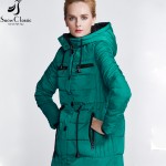 Snow Classic winter parka women 2016 Hooded Padded Jacket winter coat women parka 15217A