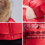 SnowClassic Winter Jacket Women Real Raccoon Fur Collar Duck down Coats Thick women down Coat Female Winter Jacket 12446