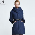 Snowclassic Parka Women jackets winter 2016 long sashes female jacket  parkas for women winter jackets and coats 16260L