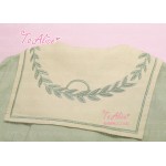 Song for Leaves Cute Girls Vintage Dolly Pale Green Dress Letters & Leaf Embroidery Winter Long Sleeve Lolita Dress with Bow