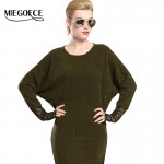 Spring Autumn Tops Long Sleeve Sweater Dress Women Stylish Office Lady Elegant Pullovers High Quality MIEGOFCE New Collection