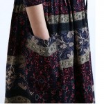 Spring Autumn Women long dress Ladies Vintage LITERATURE loose Cotton Linen plus size 2018 Vestidos Robe Dresses