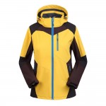 Spring Autumn Women's Softshell Hooded Jackets Coat Windproof Waterproof Zipper Pockets Casual Female Clothing