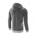 Spring Fashion Asymmetry Design Zip Up Hoodies for Men Long Sleeve Cotton Hooded Sweatshirts Outwear Coat Jackets Young Guys