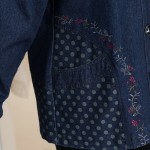 Spring Mother Hooded Denim Jackets Coats Embroidery Flower Women Jeans Jacket Coat 5XL Middle Age Ladies Mom Casual Clothings