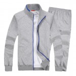 Spring and autumn fat XL lovers'suits suit fat cotton jacket trousers sportswear Pangge male tide Jacket and trousers