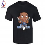 Star Russel Westbrook Cartoon Funny T shirt Men's 2017 Fashion Cotton T-shirt Men Short Sleeve O Neck Top,GT174