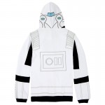 Star Wars Stormtrooper Jacket Cosplay Costume Man Winter Hoodies White Sweatershirt Halloween Uniform Top 