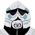 Star Wars Stormtrooper Jacket Cosplay Costume Man Winter Hoodies White Sweatershirt Halloween Uniform Top 