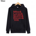 Stranger Things Hoodies Hoody Sweatshirts Men Mike Dustin Lucas Eleven Will Full Sleeve Jumpers Auturm Winter Brand Pullovers