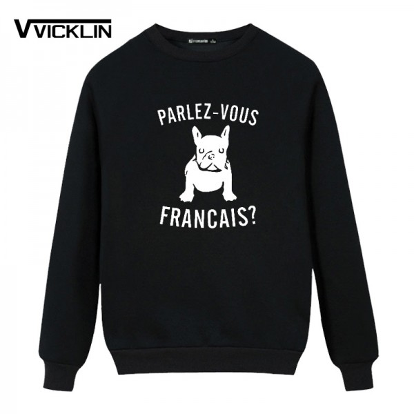 Style Men French Bulldog Fleece Hoodies Sweatshirt European Streetwear Tops Anime Dogs Print casual Cotton Plus Size