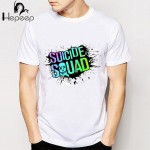 Suicide Squad T Shirt Harley Quinn T-shirt Joker Cool Novelty Funny Hip Hop Pop Tshirt Style Men Printed Fashion Hepeep Tee