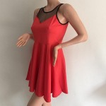 Summer 2016 Women New Style Short Sleeveless Mesh Party Dresses Sexy A-Line Dresses Casual Elegant Gril