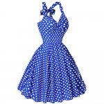 Summer Beach Dress pin up Audrey Hepburn Style 2017 Retro Vintage Plus Size women clothing 50s 60s Big Swing Polka Dot Dresses