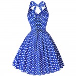 Summer Beach Dress pin up Audrey Hepburn Style 2017 Retro Vintage Plus Size women clothing 50s 60s Big Swing Polka Dot Dresses