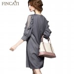 Summer Dress Women 2017 High Quality Brand New Agaric edge Lantern Sleeve Slim Casual Dresses Vestidos de Festa