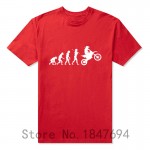 Summer Fashion Evolution Motocross T Shirts Men Short Sleeve Cotton T-shirt Funny Dirtbike Clothing