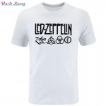 Summer Fashion Led Zeppelin Rock Zoso Band T Shirts Short Sleeve Men Hip-hop T-shirt Letter Printed Mens More size and color