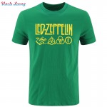 Summer Fashion Led Zeppelin Rock Zoso Band T Shirts Short Sleeve Men Hip-hop T-shirt Letter Printed Mens More size and color