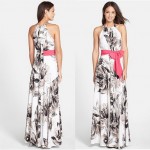 Summer Floral Print Women Dress Sleeveless Beach Dresses Elegant Maxi Dress Vestidos de festa Femininos