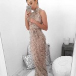 Summer Long Maxi Sexy Off Shoulder Dress 2016 Women Sequin Tassel Mermaid Bodycon Mesh Party Evening Club Vintage Casual Dresses