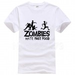 Summer Men T Shirts Zombies Funny Slogan Top Tees Glowing Swag Short Sleeve Cotton T-shirt O-Neck Casual Print Tshirt Plus Size