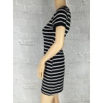 Summer New Round Neck Striped Short-sleeved Dress