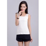 Summer Women Slim Tank Tops Lady O-Neck Bodycon Large Elastic Sleeveless T Shirts Female Camisoles Tanks Patchwork Lace