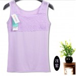 Summer Women Slim Tank Tops Lady O-Neck Bodycon Large Elastic Sleeveless T Shirts Female Camisoles Tanks Patchwork Lace