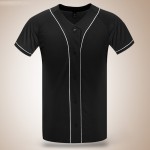 Summer blank Baseball T Shirt Short Sleeve Men V Neck DIY Custom Logo Baseball Style Jersey Hip Hop Men Plain Black T Shirts  