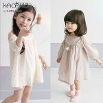 Summer hot sale baby girls fashion star printed shoulder-off dress kids casual dresses 2189