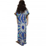 Summer maxi female dress oversized V-neck femme vestidos bazin riche plus size african clothing women dress