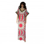 Summer maxi female dress oversized V-neck femme vestidos bazin riche plus size african clothing women dress